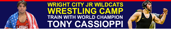 Wright City Jr Wildcats Wrestling Camp - Train with World Champion Tony Cassioppi - Limited spots - sign up early